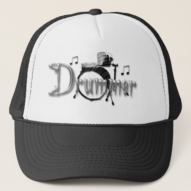 Drummer Drums Trucker Hat (Front)