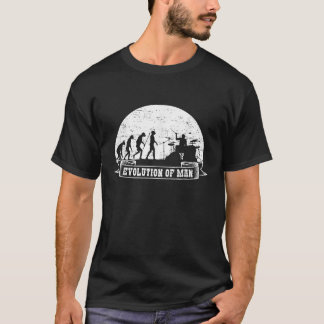 Drummer Full Moon Evolution Drum Kit Gift T-Shirt