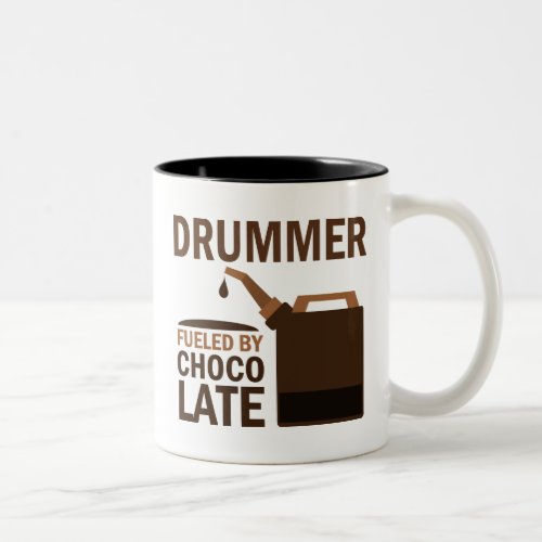 Drummer Funny Chocolate Two_Tone Coffee Mug
