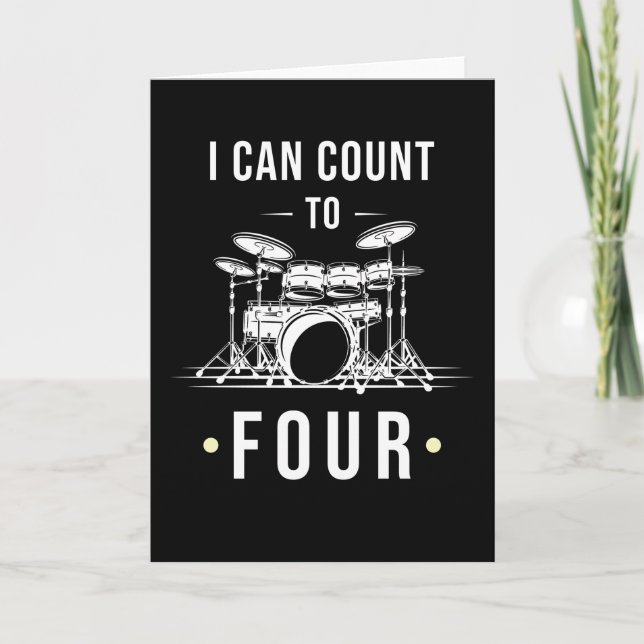 Drummer Gift For Drummer Card (Front)