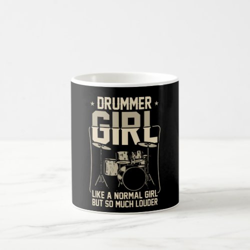 Drummer Girl  Drums Drummer Gift Coffee Mug