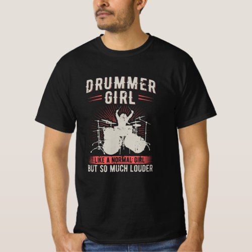 Drummer Girl  Drums Drummer Poison T_Shirt