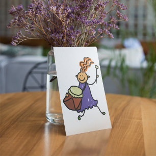 Drummer Girl Invitation