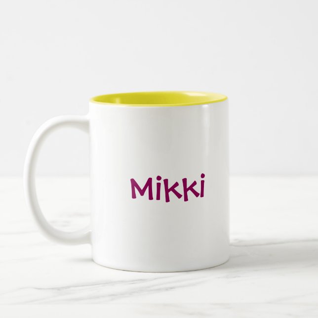 Drummer Girl - Mikki Two-Tone Coffee Mug (Left)