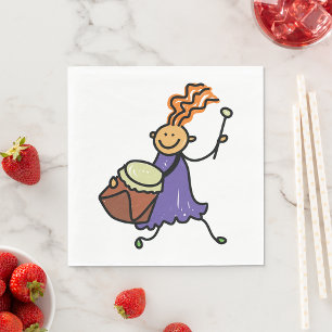 Drummer Girl Napkins
