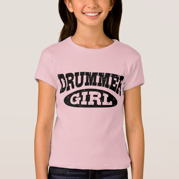 Drummer Girl TShirts & Shirt Designs Zazzle