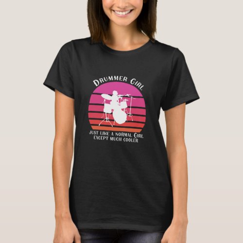 Drummer girl T_Shirt