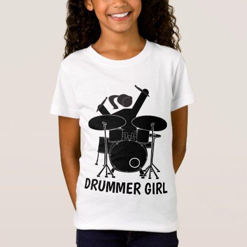 DRUMMER GIRL T_Shirts