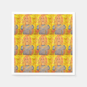 drummer girls rock Art Napkins