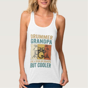 Drummer Grandpa Like a Regular Grandpa But Cooler  Tank Top