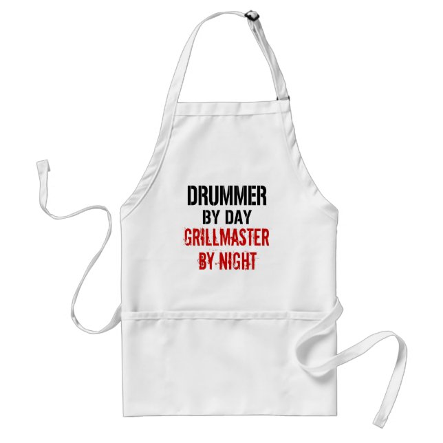 Drummer Grillmaster Adult Apron (Front)