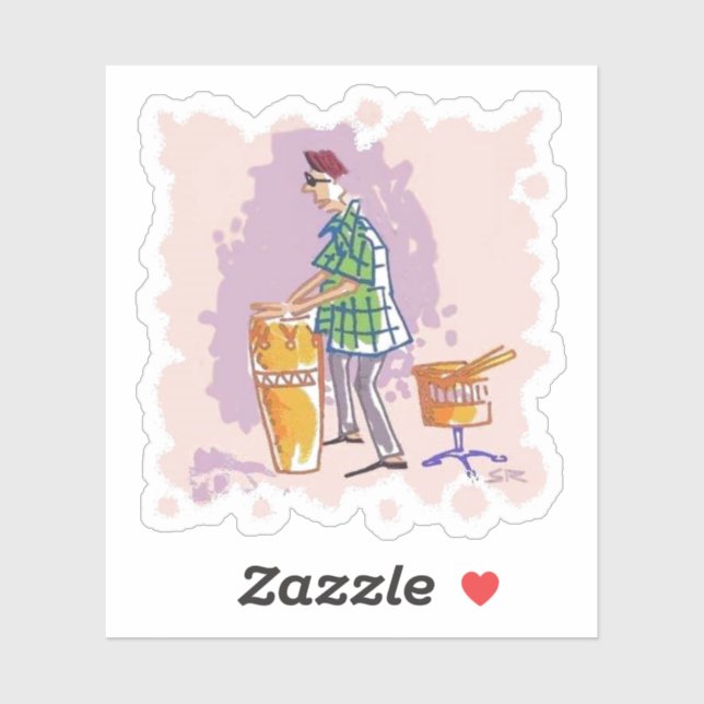 Drummer I contour sticker (Sheet)