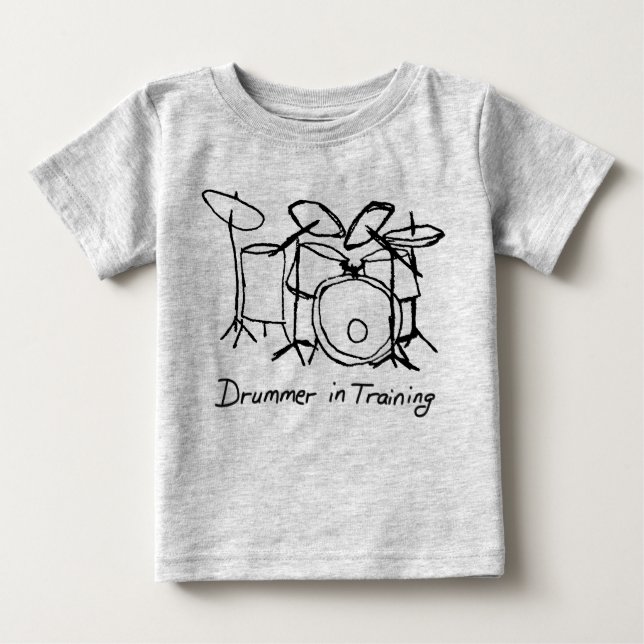 Drummer in Training Baby T-Shirt (Front)