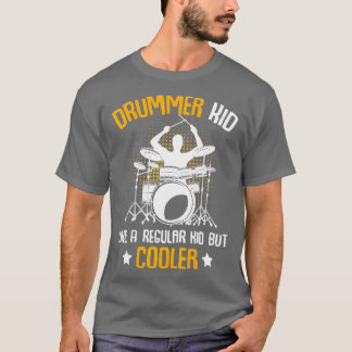 Drummer Kid Drumming Percussionist Drums Kids Boys T-Shirt