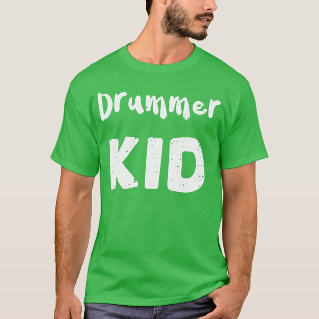 Drummer Kid Drums T-Shirt (Front)