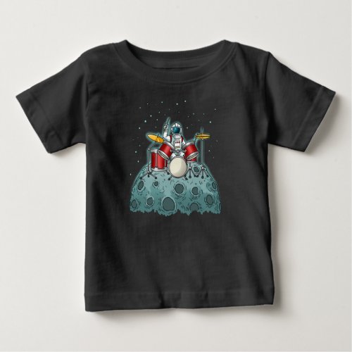 Drummer Kids Drummer Gift Drumming Percussion Baby T_Shirt