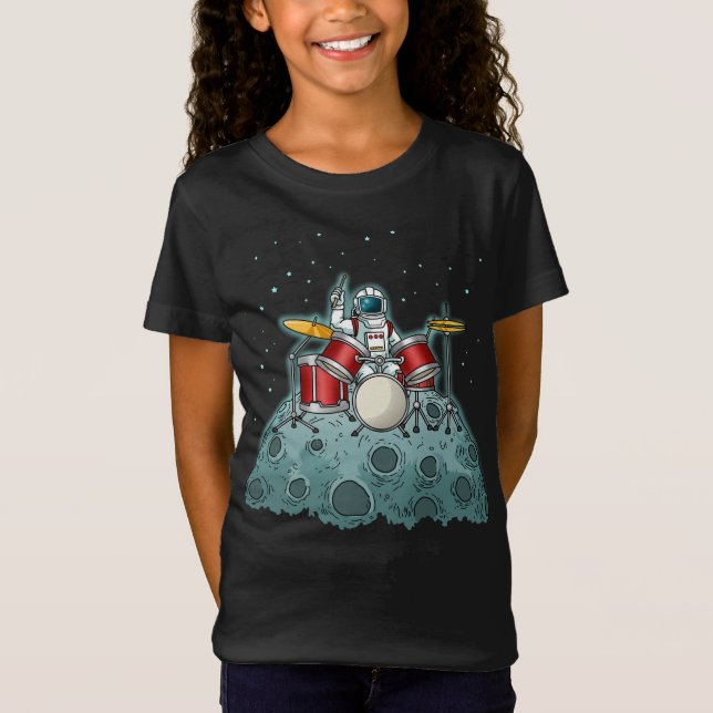 Drummer Kids Drummer Gift Drumming Percussion T-Shirt (Front)
