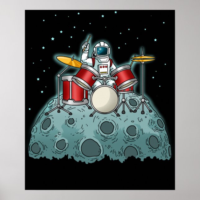 Drummer Kids Drummer Poft Drumming Percussion Poster (Front)