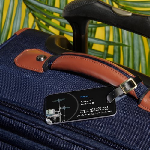 Drummer Luggage Tag