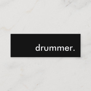 drummer. mini business card