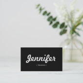 Drummer - Minimal Simple Concise Business Card (Standing Front)