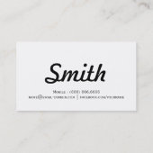 Drummer - Minimal Simple Concise Business Card (Back)