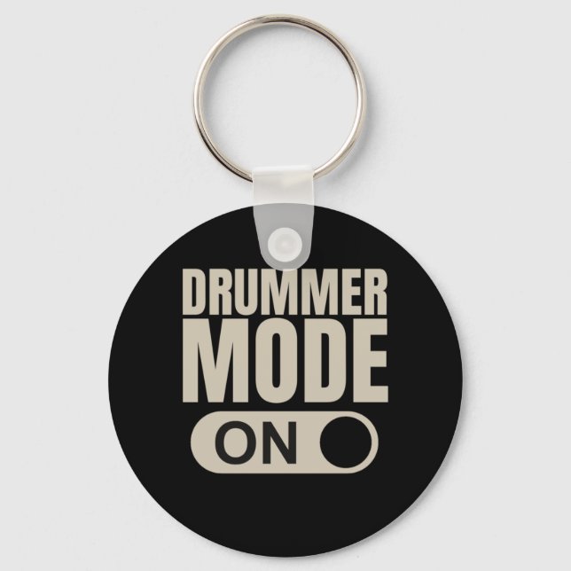 Drummer Mode On Keychain (Front)