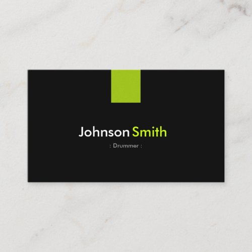 Drummer Modern Mint Green Business Card