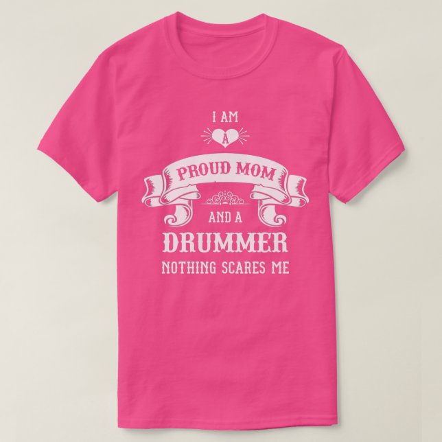 Drummer Mom Mothers Day  T-Shirt (Design Front)
