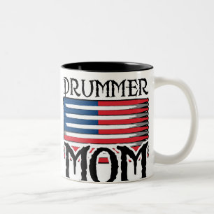 Drummer Mom Two-Tone Coffee Mug