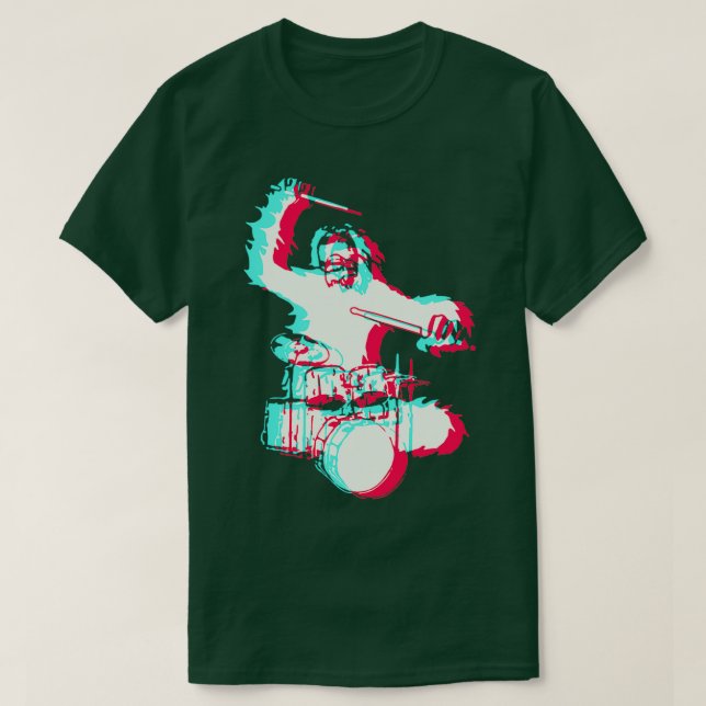 Drummer Monster Drum Drum  T-Shirt (Design Front)