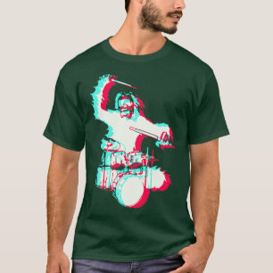 Drummer Monster Drum Drum  T-Shirt