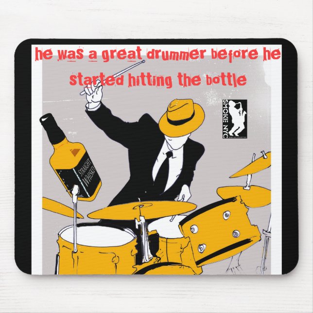 Drummer Mouse Pad - Customized (Front)
