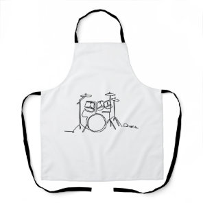 Drummer Music Design One-Line Drums  Apron