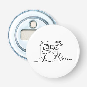 Drummer Music Design One-Line Drums Bottle Opener