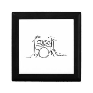 Drummer Music Design One-Line Drums Gift Box