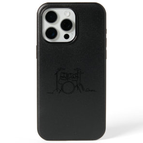 Drummer Music Design One-Line Drums  iPhone 15 Pro Max Case