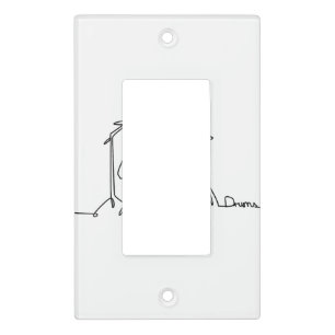 Drummer Music Design One-Line Drums Light Switch Cover