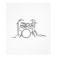Drummer Music Design One-Line Drums