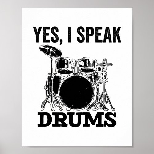 Drummer  Musical Instrument Drums Gift Poster
