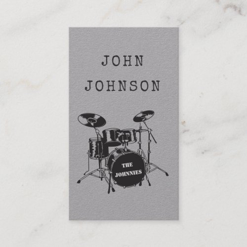 Drummer Musician Artist Percussion Band Publicity Calling Card