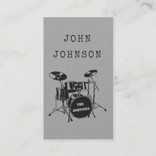 Drummer Musician Artist Percussion Band Publicity Calling Card | Zazzle