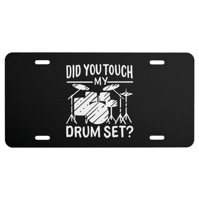Drummer - My Drum Set License Plate (Front)