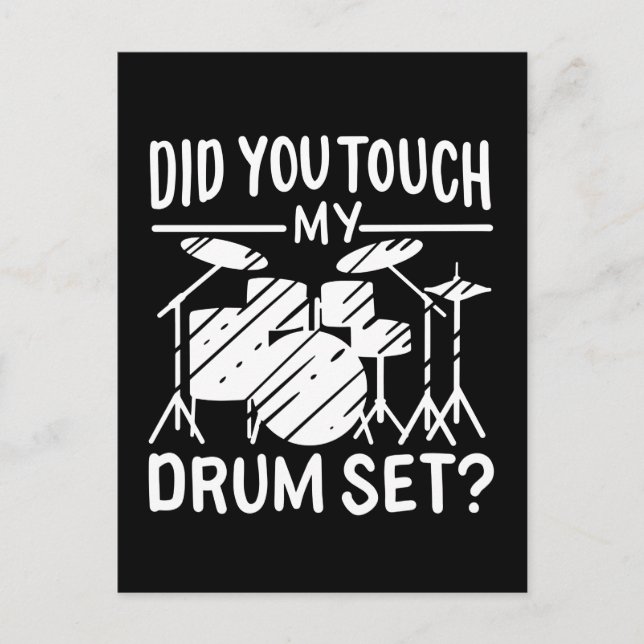 Drummer - My Drum Set Postcard (Front)