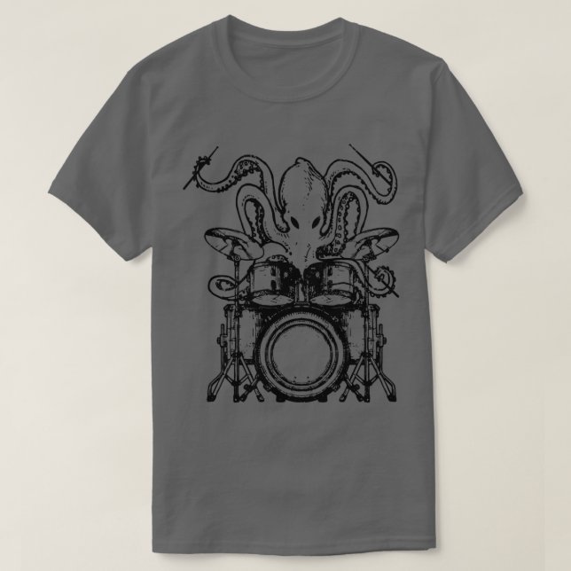 Drummer octopus octopus drums gift  T-Shirt (Design Front)