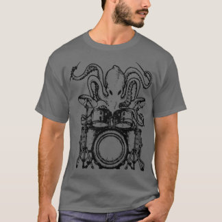 Drummer octopus octopus drums gift  T-Shirt