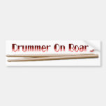 Drummer On Board 10 Bumper Sticker