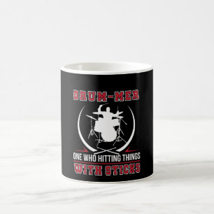Drummer One Who Hitting Thing With Stick Coffee Mug