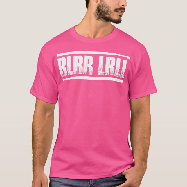 Drummer Paradiddle Drum Stick T-Shirt (Front)
