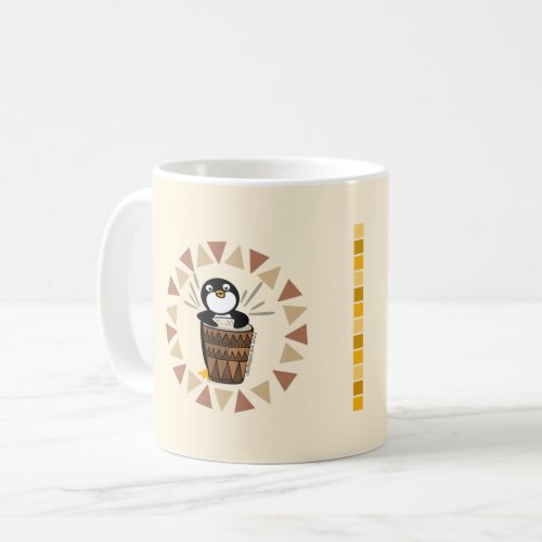 Drummer Penguin Coffee Mug
